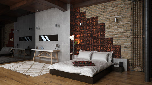 Thermally Treated Alder Natural Wood Mosaics 13"x13" Sheet