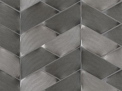 Porcelanosa Gravity Aluminium Trace Metal Titanium 12x12