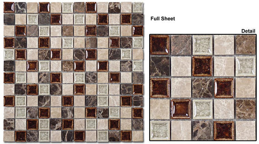 Glazzio Tile Tranquil coffee and cream TS901