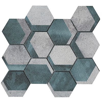 Porcelanosa Universe Hexagon Green 11x9 (please call for special pricing)