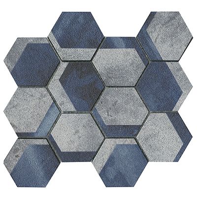 Porcelanosa Universe Hexagon Blue 11x9