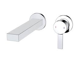 Fluid Citi Faucet F24008T CP Wall Mounted Faucet Trim 